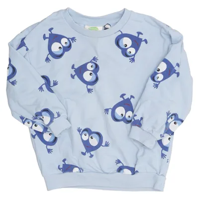 Sweatshirt (Blue) from Babblarna x KappAhl Cotton, Elastane