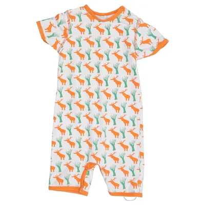 Sparkedragt (Hvid, Orange, Grøn) fra Snoozy Bomuld, Elastan