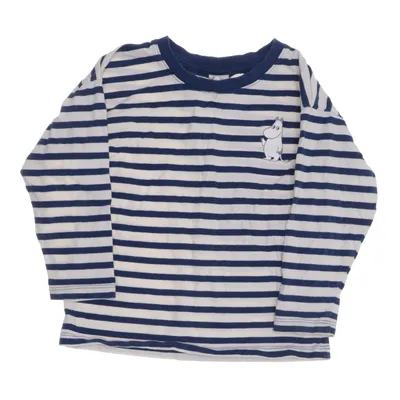 Långärmad t-shirt (Blå, Vit) från Moomin by Lindex Bomull