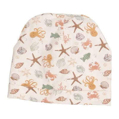 Beanie (Beige, Multicolored) from Fixoni Elastane, Organic cotton