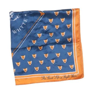 Scarf (Petrol, Orange) från Lindex Polyester