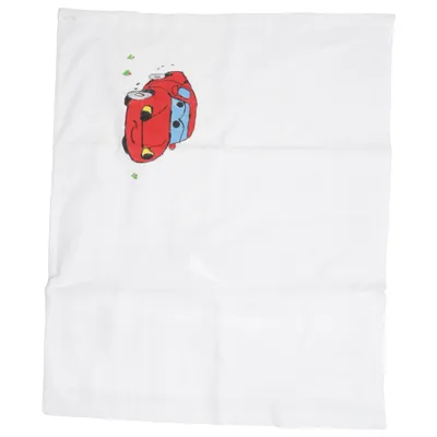 Pillowcase (White, Red, Green) from Kronborg Cotton
