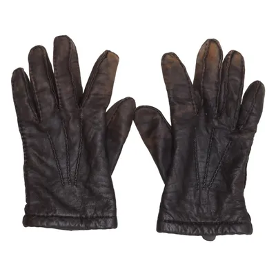 Leather gloves (Brown) from Gaucho Leather, Wool