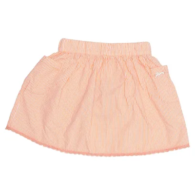 Skirt (Orange, White) from Gymp Cotton, Polyamide