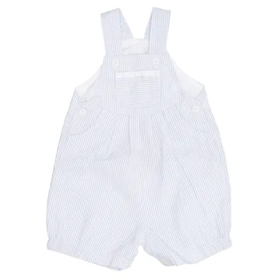 Rompers (Blue, White) from Dulces Cotton, Polyester