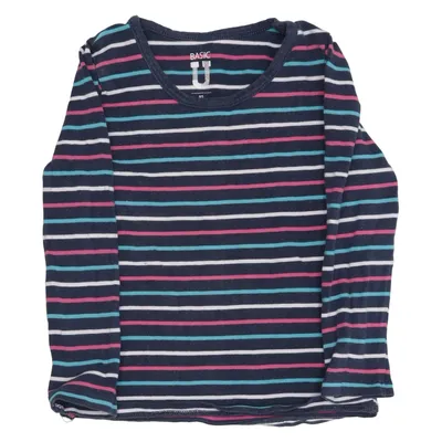 Long sleeve T-shirt (Blue, Multicolored) from Basic U Cotton, Elastane