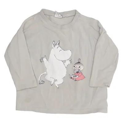 T-shirt à manches longues (Beige) de Moomin by Lindex Coton, Élasthane