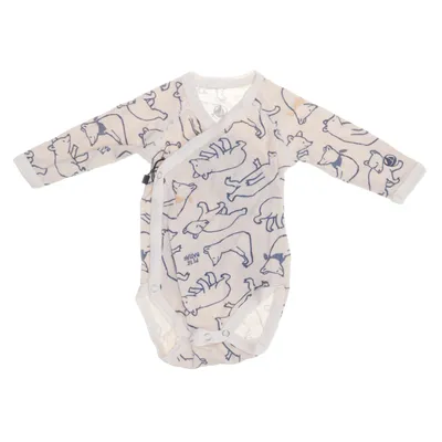 Romper (Beige, Blauw) van Petit Bateau Katoen