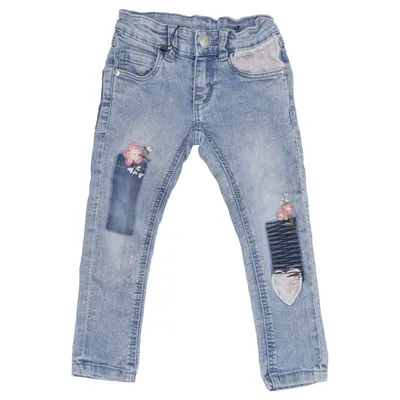 Jeans (Blue) from Dopo Dopo Girls Cotton, Elastane, Polyester