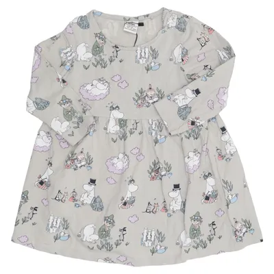 Kleid (Grün, Mehrfarbig) von Moomin by Lindex Baumwolle, Elasthan