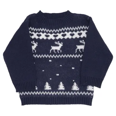 Jultröja (Blå, Vit) från Rikiki Polyester, Ull