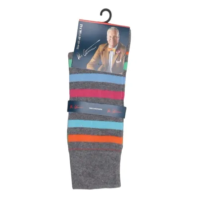 Socks (Gray, Multicolored) from Mads Christensen Cotton, Elastane, Polyamide