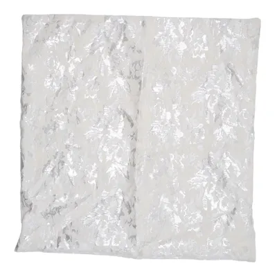 Sierkussensloop (Wit, Zilver) van H&M Katoen, Metallvezel, Polyester