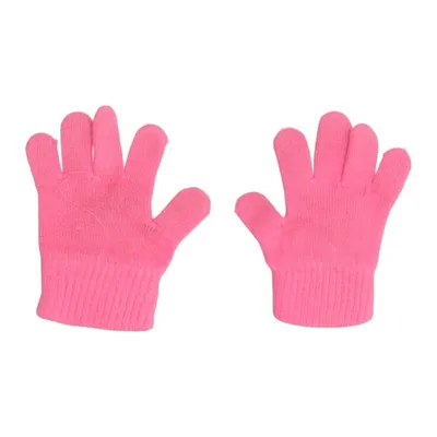 Gloves (Pink) from H&M Acrylic, Elastane, Polyester