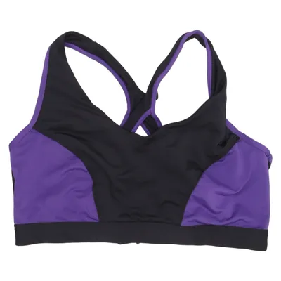 Sport-bh (Zwart, Lila) van Mariemeili Elastaan, Polyester