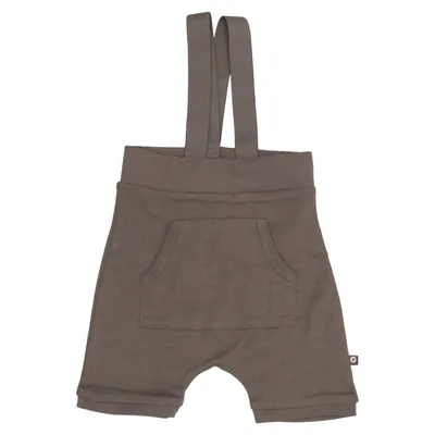 Dungaree shorts (Brown) from Smallstuff Cotton