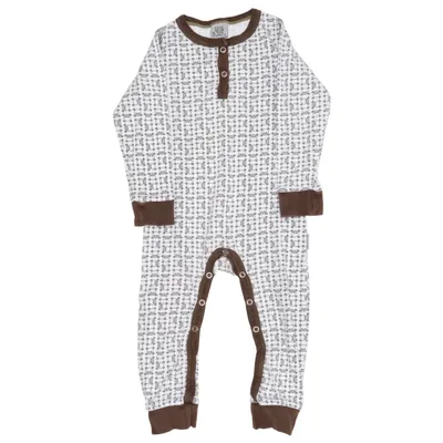 Rompers (White, Brown) from Dunnis Cotton