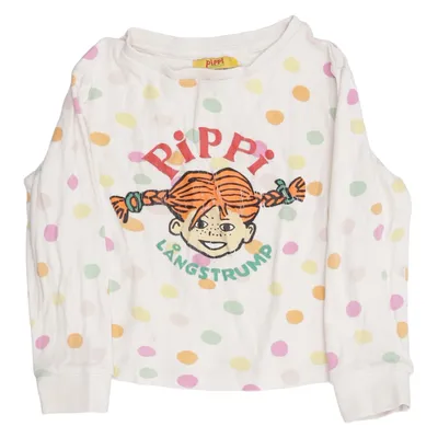 Lange mouwen shirt (Wit, Meerkleurig) van Pippi Långstrump Katoen