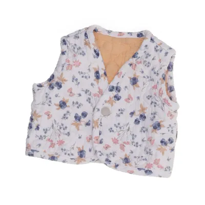 Outer vest (White, Multicolored) from Hema Cotton, Polyester