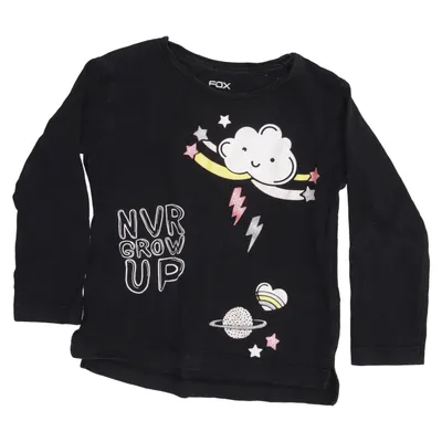 Lange mouwen shirt (Zwart, Meerkleurig) van Fox Katoen