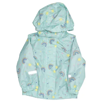 Veste imperméable (Vert, Multicolore) de Pocopiano Coton, Polyester recyclé