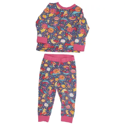 Pyjama (Blauw, Roze, Meerkleurig) van Kite Elastaan, Organisch katoen