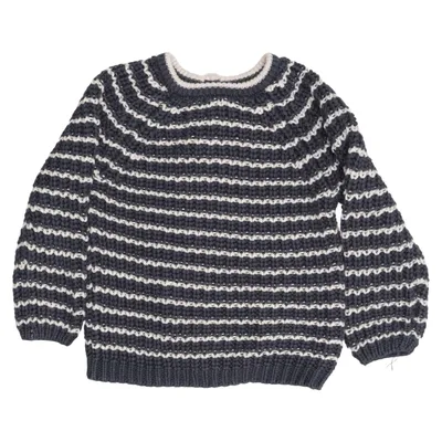 Strickpullover (Blau, Weiß) von H&M Baby Baumwolle