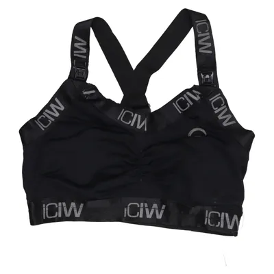 Sports bra (Black) from ICIW Elastane, Polyamide