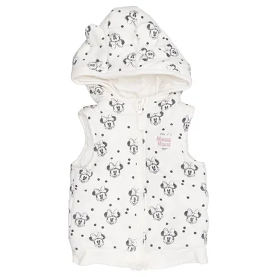 Outer vest (White, Black) from Disney Baby Cotton, Polyester