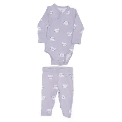 Set (Grijs, Meerkleurig) van Lindex Baby Katoen, Elastaan