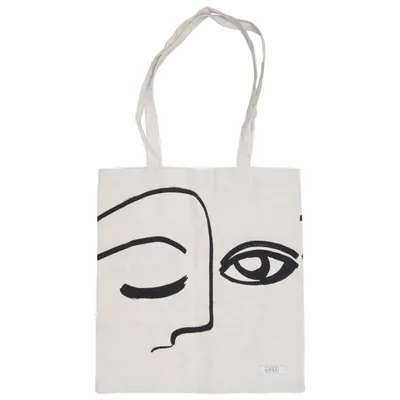 Sac en toile (Beige, Noir) de Masai