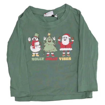 Långärmad t-shirt (Grön, Flerfärgad) från Peuhu Bomull