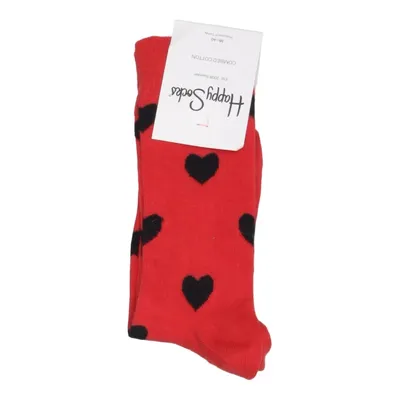 Strømper (Rød, Sort) fra Happy Socks Bomuld