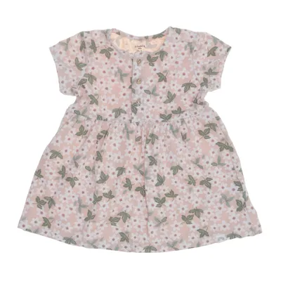 Klänning (Beige, Grön, Vit) från Lindex Baby Bomull, Elastan