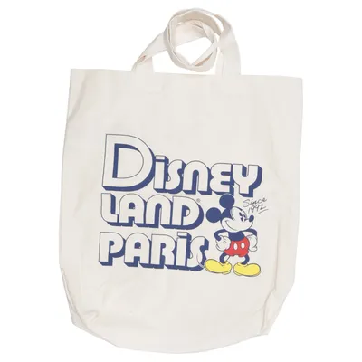 Canvas bag (Beige, Multicolored) from Disneyland Paris Cotton