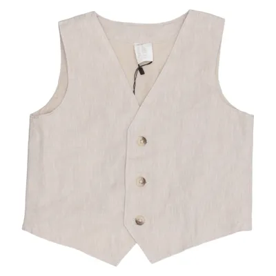 Gilet de costume (Beige) de H&M Coton, Lin