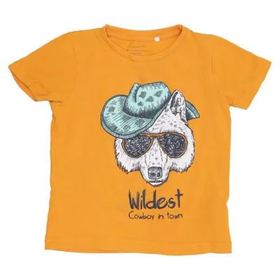 T-shirt (Yellow) from Name It Elastane, Organic cotton