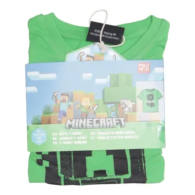 T-shirt (Vert, Noir) de Mojang Coton