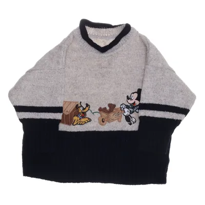 Sweater (Beige, Blue) from Marks & Spencer Acrylic, Cotton