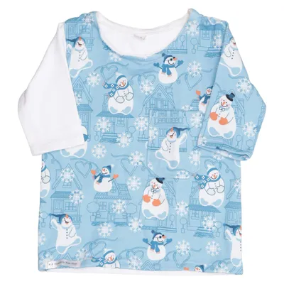 Long sleeve T-shirt (Blue, White, Multicolored) from Handmade