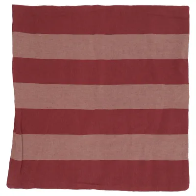 Sierkussensloop (Rood, Beige) van Granit Katoen, Linnen