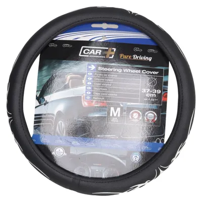 Steering wheel cover (Black, White) from Sumex