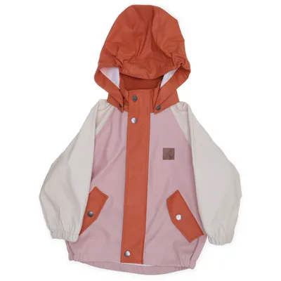Regnjacka (Vit, Orange) från Kuling Polyester, Polyuretan