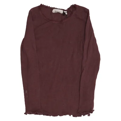 Långärmad t-shirt (Brun) från Wheat Elastan, Modal, Ekologisk bomull