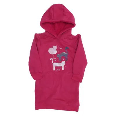Hood dress (Pink, Multicolored) from Topolino Organic cotton, Polyester