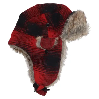 Chapeau de trappeur (Rouge, Noir, Marron) de Iceman Polyester