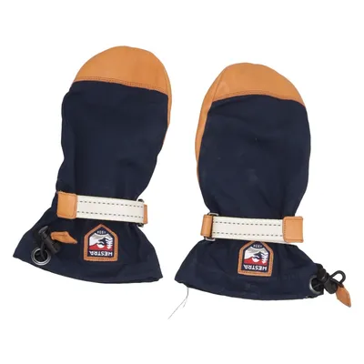 Mittens (Blue, Brown) from Hestra Leather, Wool