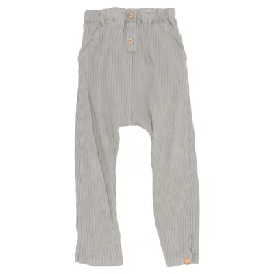 Pantalon (Gris) de Lil' Atelier Élasthane, Coton biologique