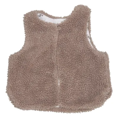Outer vest (Brown, White) from Baby C&A Polyester