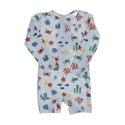 UV-kläder (Blå, Flerfärgad) från Kuling Elastan, Återvunnen polyester